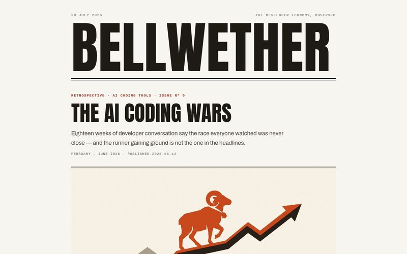 bellwether.report, as it runs today